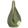 Large-capacity women's 2025 new versatile single-shoulder beach vacation bag, woven straw commuter tote bag Item Picture